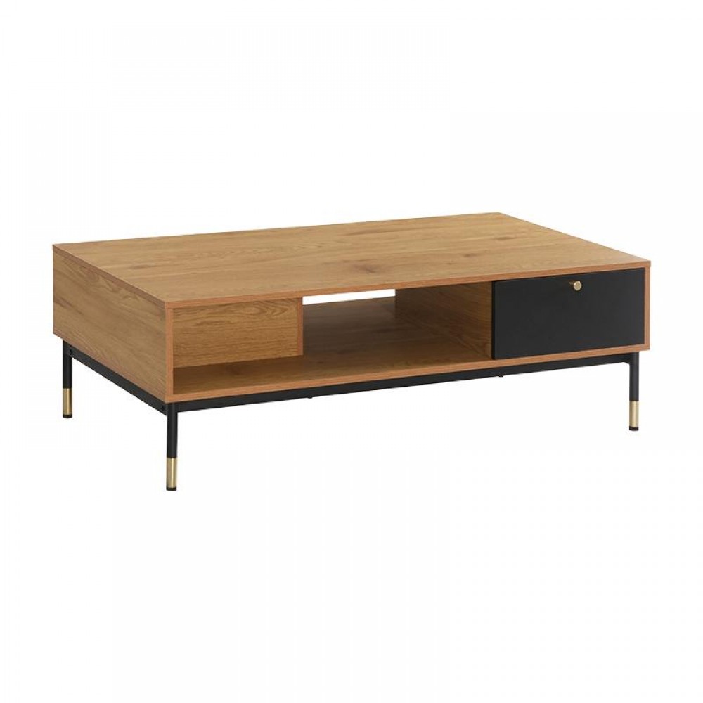 Τραπεζακι Σαλονιου Fylliana Living Grey Oak Χρωμα 120X60X40Εκ