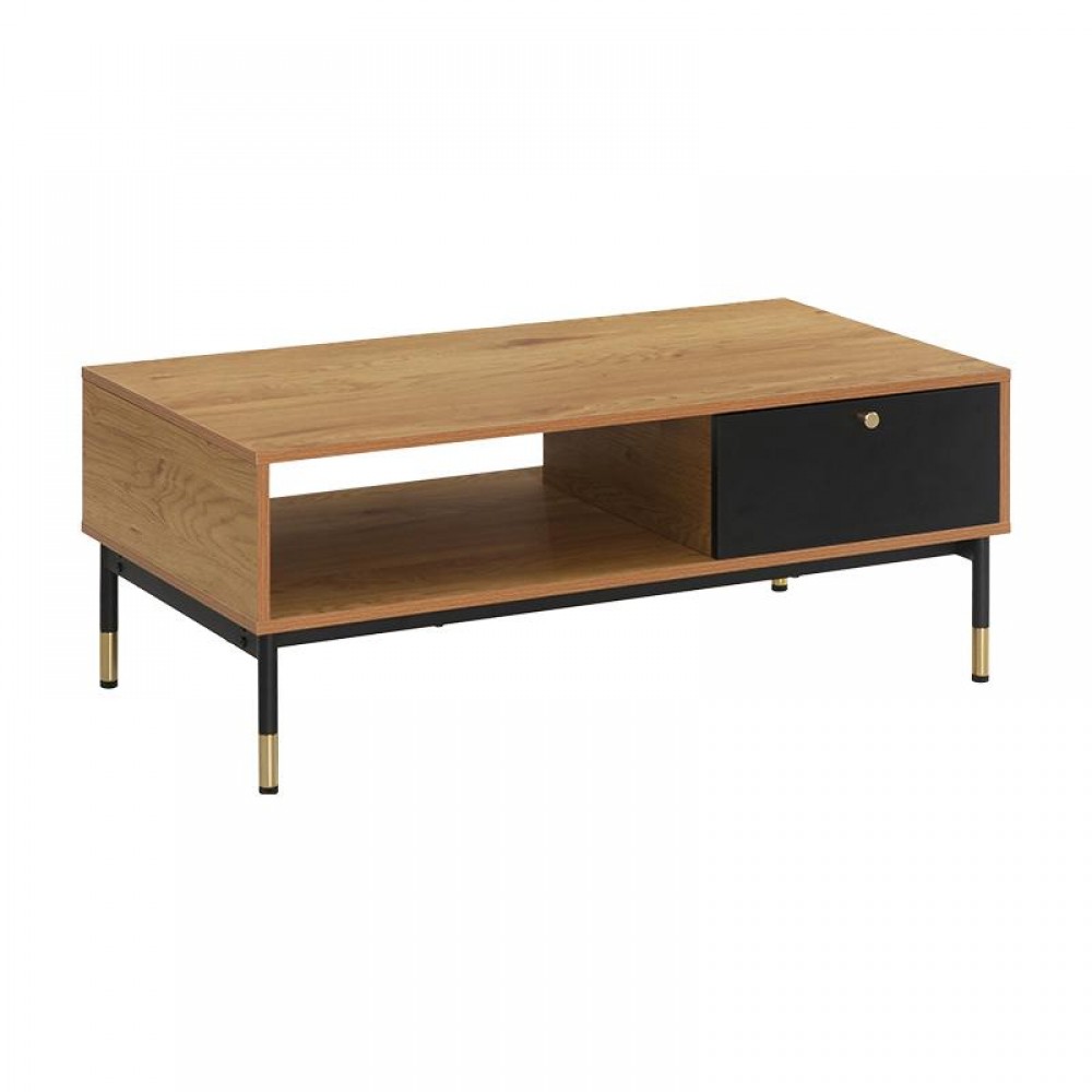 Τραπεζακι Σαλονιου Fylliana Living Grey Oak Χρωμα 100X50X40Εκ