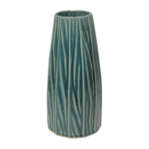 Κεραμικο Βαζο Fylliana 606055 Πρασινο Χρωμα 14,2X14,2X28,7Εκ