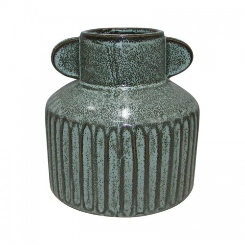 Κεραμικο Βαζο Fylliana 606112 Σιελ Χρωμα 17,6X17,6X18,5Εκ