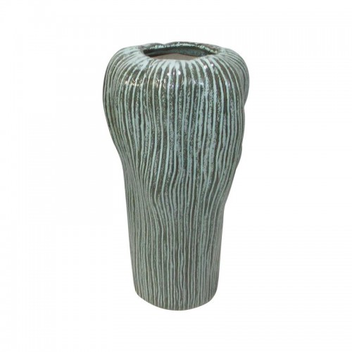 Κεραμικο Βαζο Fylliana 606728 Σιελ Χρωμα 17,3X17X32,2Εκ