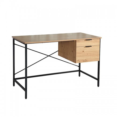 Μεταλλικο Γραφειο Fylliana Edge 1932 Grey Oak Χρωμα 120X60X76Εκ