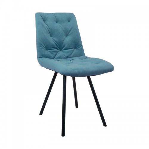 Καρεκλα Τραπεζαριασ Fylliana 9606 Πετρολ Χρωμα 59X46X85Εκ