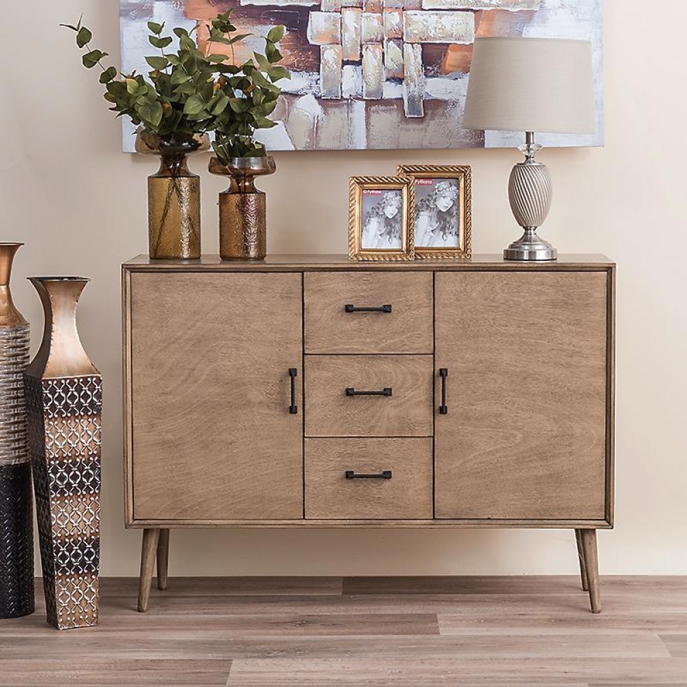 Μπουφεσ Fylliana 2 Πορτακια+3 Συρταρια Retro Γκρι Sahara 113*30*82 Jof