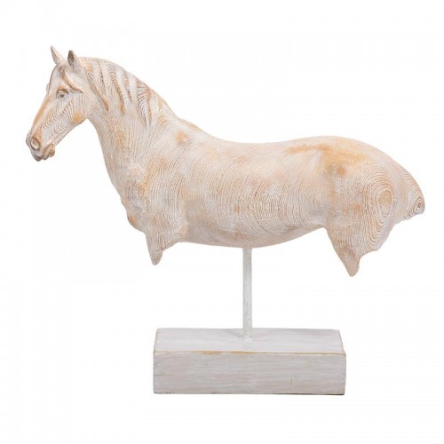 Επιτραπεζιο Διακοσμητικο Fylliana Horse Μπεζ-Καφε Χρωμα 35X10X30Εκ