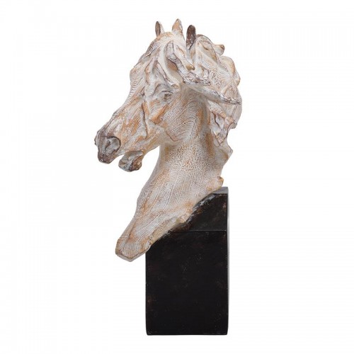 Επιτραπεζιο Διακοσμητικο Fylliana Horse Μπεζ-Καφε Χρωμα 14X13X30Εκ