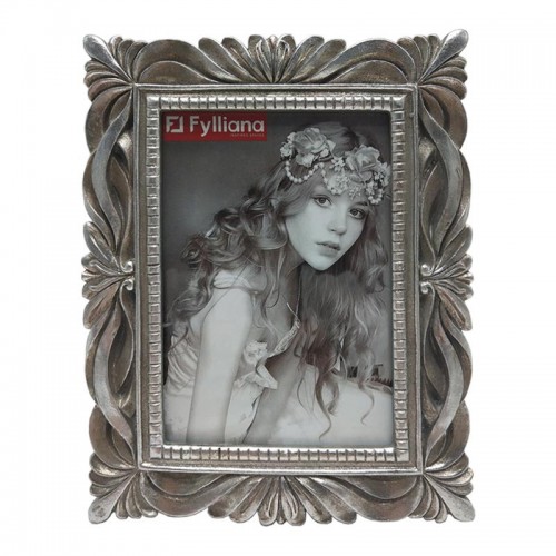 Κορνιζα Polyresin Fylliana 21720 10*15 Ασημι Χρωμα 15.5*1.5*20.5