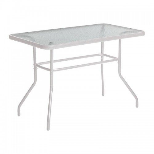 Τραπεζι Κηπου Fylliana 030 Λευκο Χρωμα 140X80X70Εκ