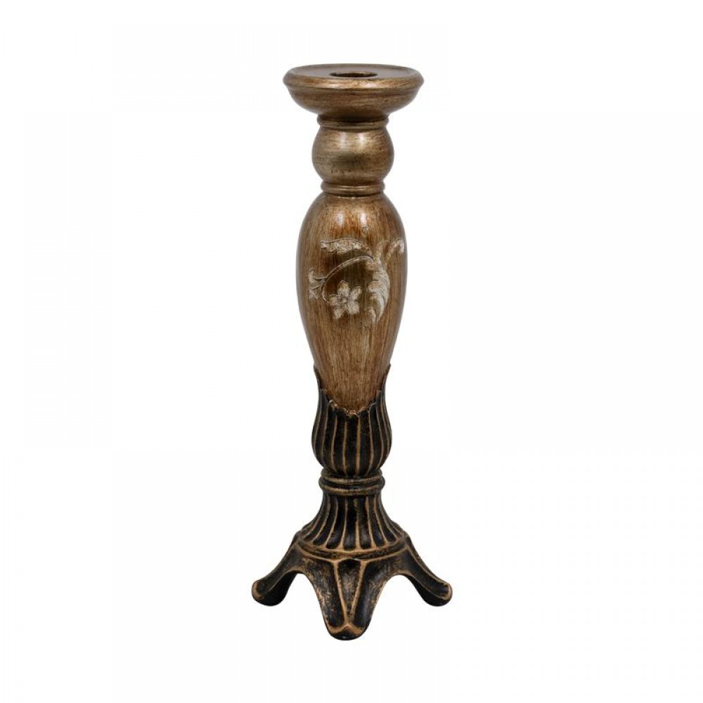 Κηροπηγιο Fylliana Μπρονζε Polyresin 11X11X38