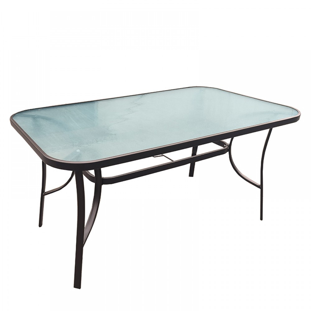 Τραπεζι Εξοχησ Fylliana Steel Καφε 140X80X70Εκ G.r.d