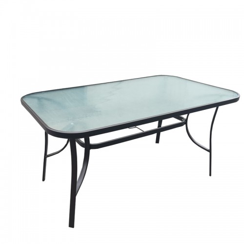 Τραπεζι Εξοχησ Fylliana Steel Γκρι 120X70X70Εκ G.r.d