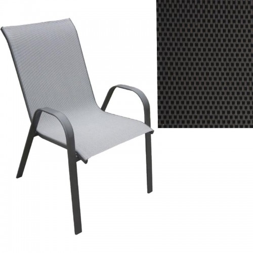 Πολυθρονα Κηπου Fylliana 5001 Καφε-Μαυρο Χρωμα Textilene 55X72X92Εκ