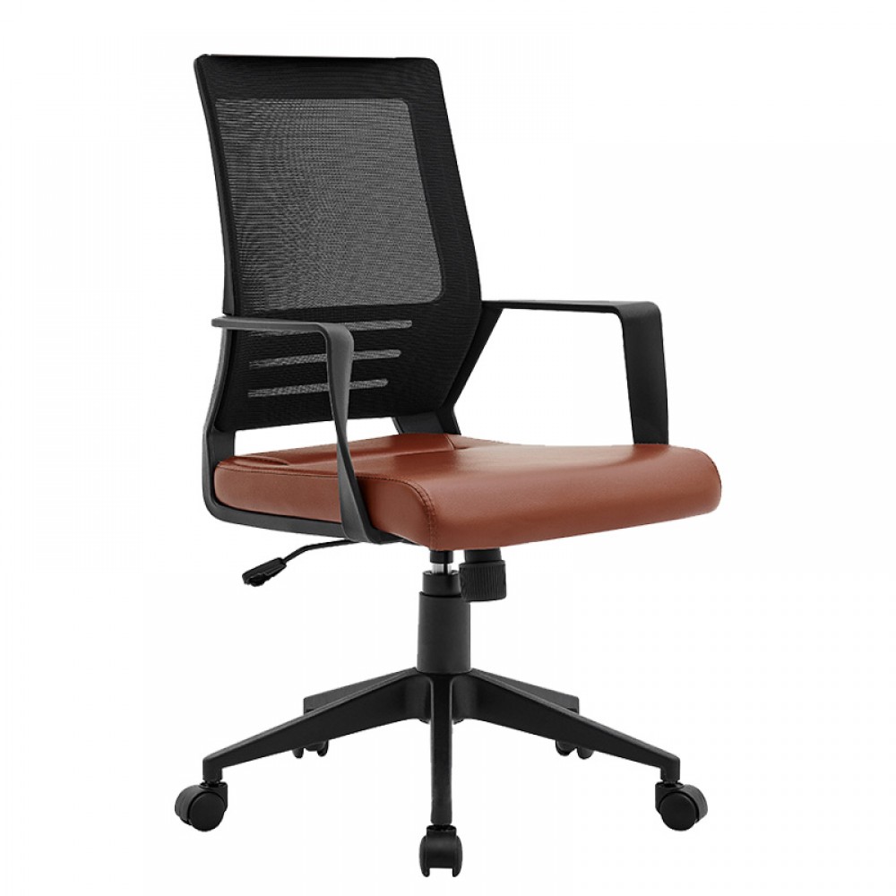 Καρεκλα Γραφειου Fylliana W-19-3Α Καφε Χρωμα 60*63*105Εκ