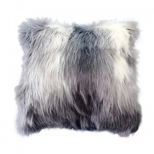 Διακοσμητικο Μαξιλαρι Fylliana 23384 Me Microfiber Γκρι-Λευκο Χρωμα 60X60Εκ