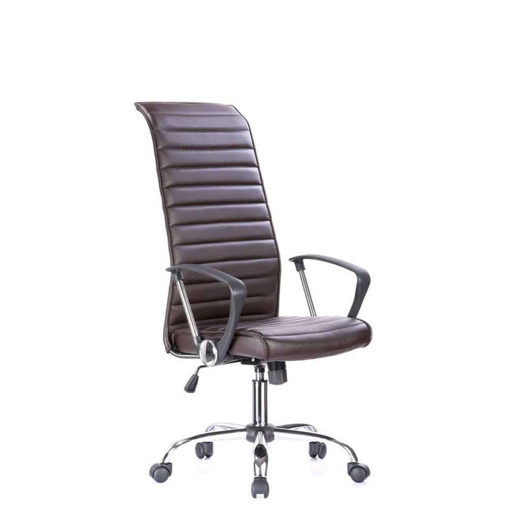 Καρεκλα Γραφειου Καφε Δερματινη Sp-6351-6 57*60.5*117-127