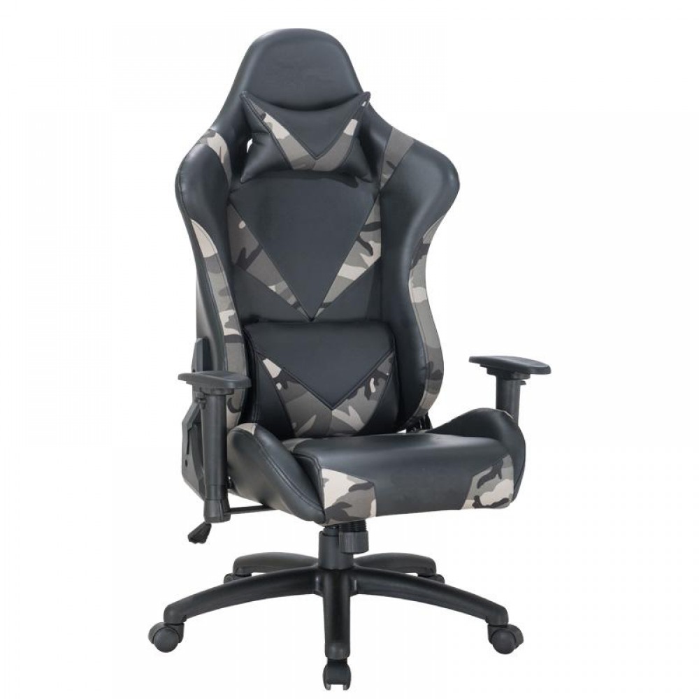 Καρεκλα Γραφειου-Gaming Fylliana 9810 Γκρι Με Γκρι 68.5*69.5*128.5