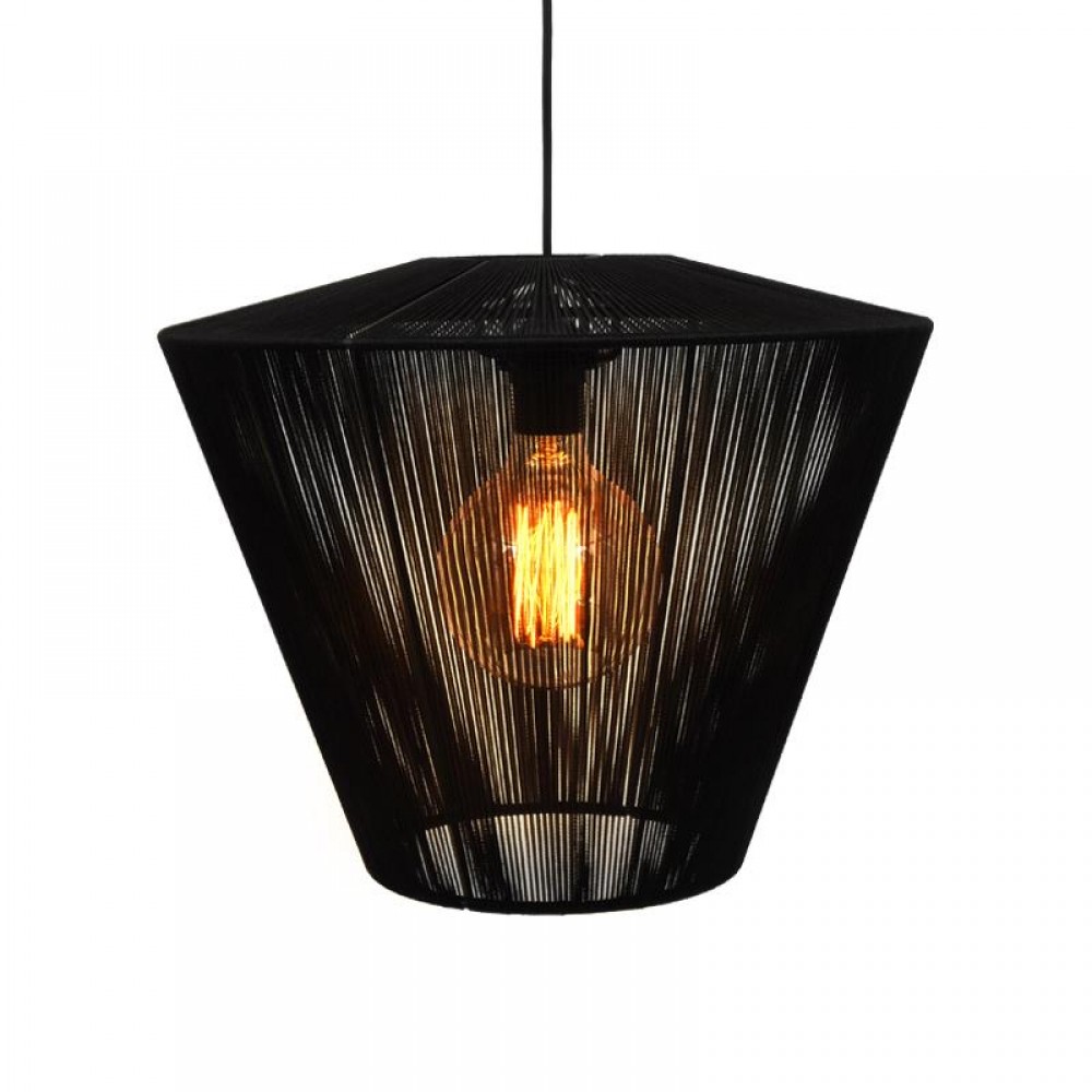 Μονοφωτο Fylliana Cord Μαυρο 40X32Εκ Ε27