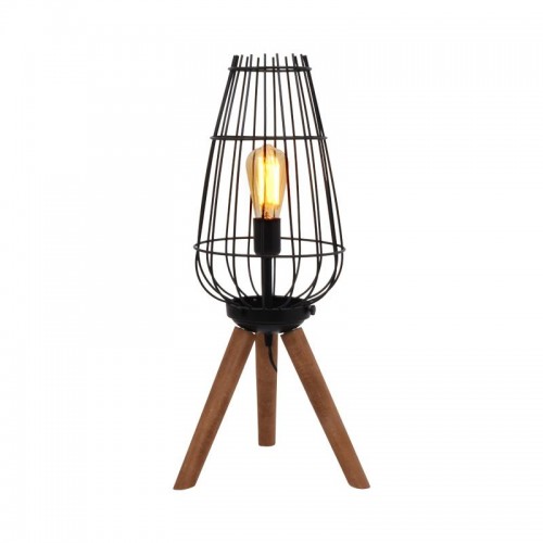 Επιτραπεζια Λαμπα Fylliana Cresset Μαυρο Χρωμα 30X30X65Εκ E27