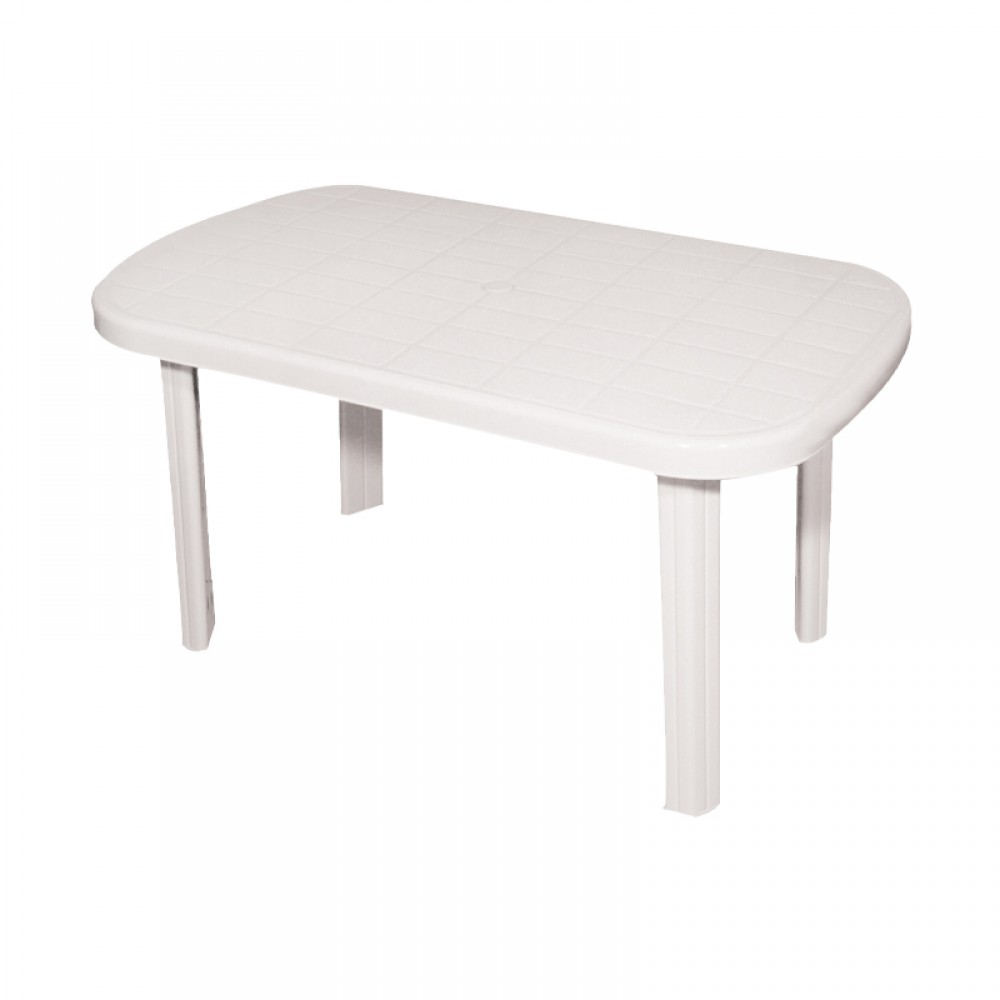 Τραπεζι Εξοχησ Οβαλ Fylliana Venezia Λευκο 140X85X70Εκ