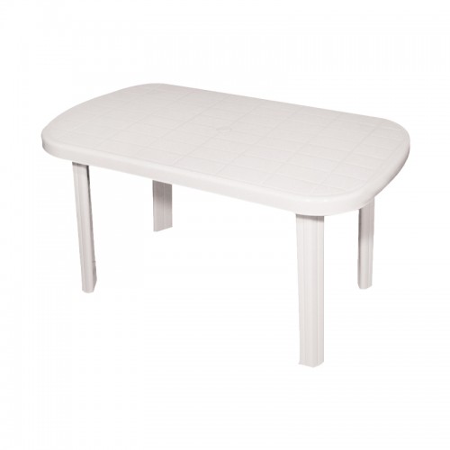 Τραπεζι Εξοχησ Οβαλ Fylliana Venezia Λευκο 140X85X70Εκ