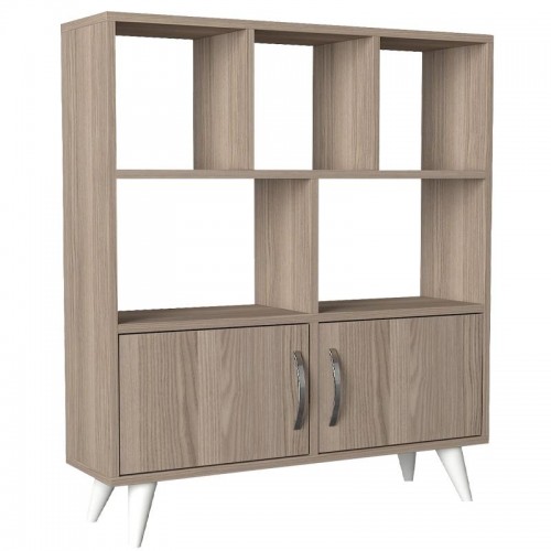 Βιβλιοθηκη-Ραφιερα Fylliana Orbit Grey Oak 90*22*105