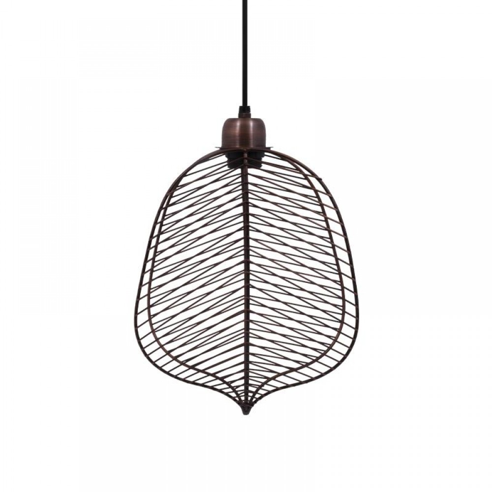 Μονοφωτο Μεταλλικο Fylliana Leaf Copper Χρωμα 25X13X38Εκ