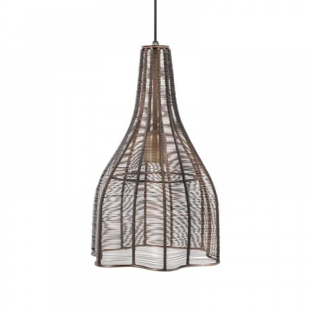 Μονοφωτο Μεταλλικο Fylliana Cage Copper Χρωμα 25X45Εκ