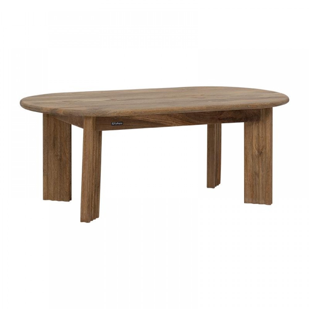 Τραπεζακι Σαλονιου Fylliana Bhopal Golden Brown Χρωμα 120X60X46Εκ