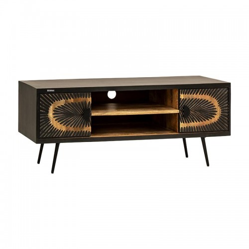 Επιπλο Τηλεορασησ Fylliana Kanpur Γκρι Χρωμα 135X40X55Εκ