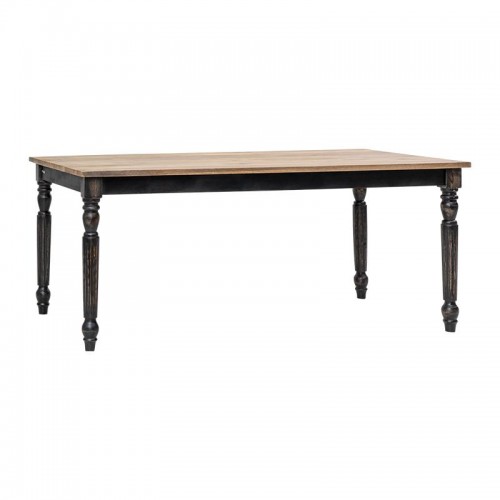 Τραπεζι Τραπεζαριασ Fylliana Kanpur Γκρι Χρωμα 180X90X76Εκ