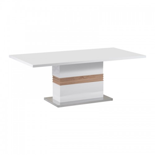 Τραπέζι Zoekrin Inart Λευκό Mdf 200X100X76Εκ