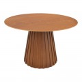 Τραπέζι Franzel Pakoworld Mdf Καρυδί Φ120X75Εκ