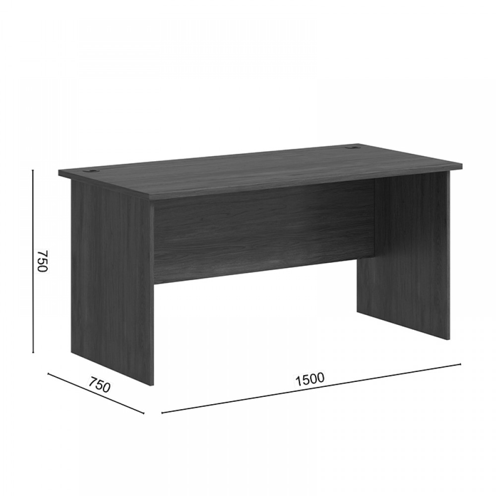 Γραφείο Επαγγελματικό Fesialo Pakoworld Καρυδί 150X75X75Εκ