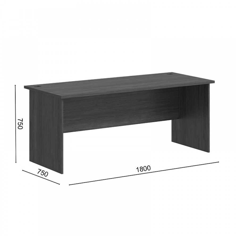 Γραφείο Επαγγελματικό Fesialo Pakoworld Καρυδί 180X75X75Εκ
