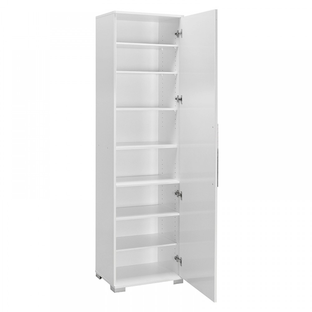 Ντουλάπι-Στήλη Diamond1 Pakoworld Λευκό Gloss 50X35X187Εκ