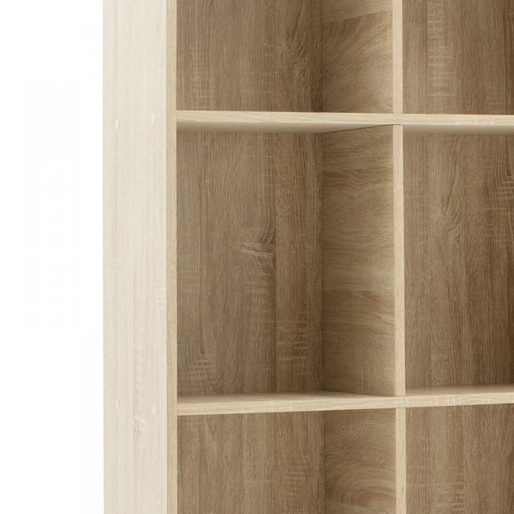 Βιβλιοθήκη Firenze Pakoworld Χρώμα Sonoma 107X28,6X178Εκ