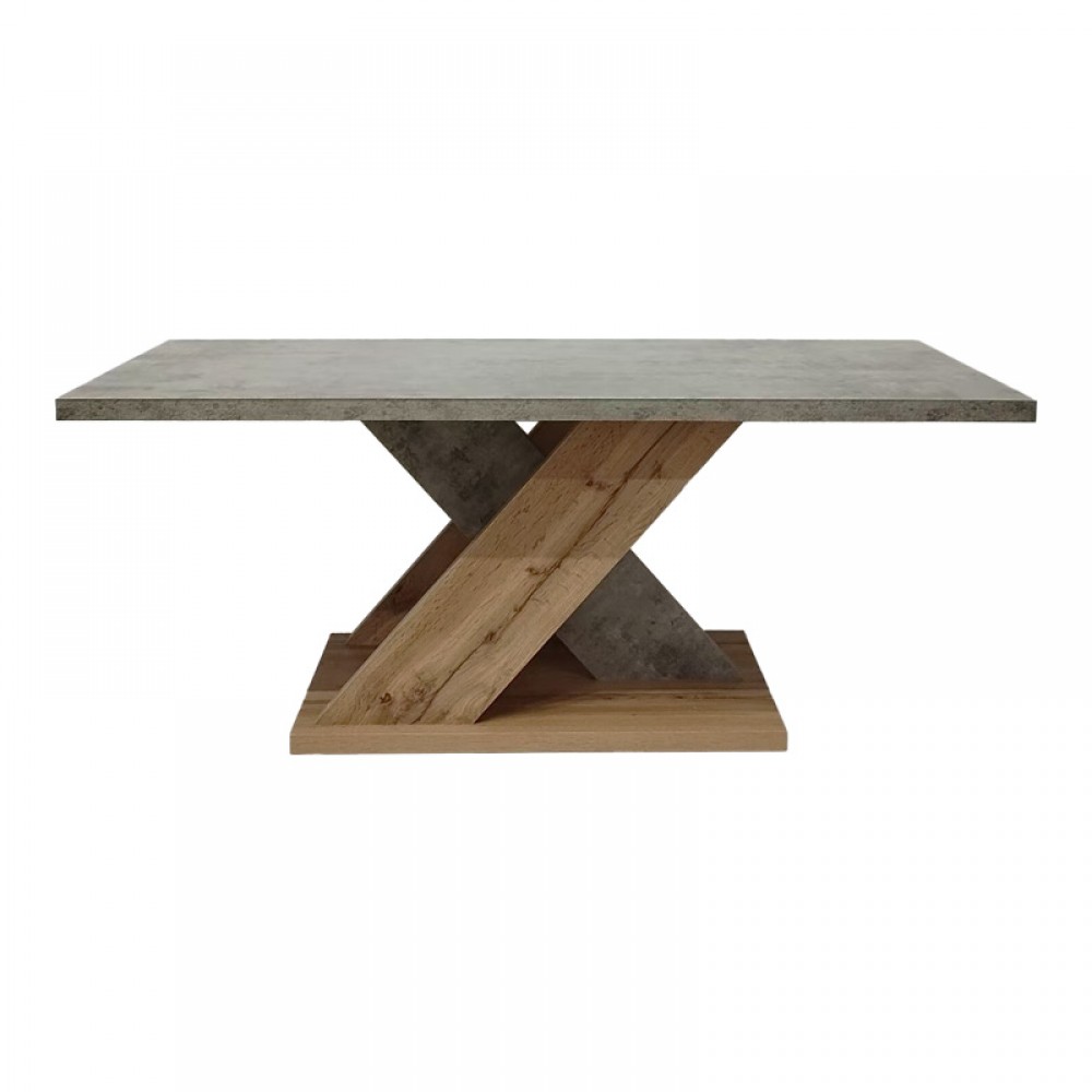 Τραπέζι Σαλονιού Solange Pakoworld Σε Γκρι-Sonoma Απόχρωση 110X55X47.5Εκ