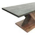Τραπέζι Σαλονιού Solange Pakoworld Σε Γκρι-Sonoma Απόχρωση 110X55X47.5Εκ