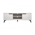 Έπιπλο Τηλεόρασης Kemvio Pakoworld  Sonoma-Λευκό 120X38X44Εκ