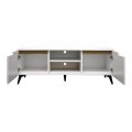 Έπιπλο Τηλεόρασης Kemvio Pakoworld  Sonoma-Λευκό 150X38X44Εκ