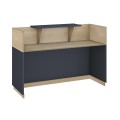 Γραφείο Reception Lotus Pakoworld Σε Χρώμα Φυσικό - Ανθρακί 180X70X110Εκ