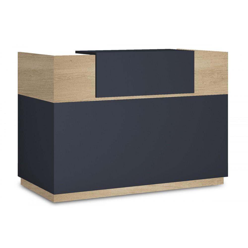 Γραφείο Reception Lotus Pakoworld Σε Χρώμα Φυσικό - Ανθρακί 180X70X110Εκ