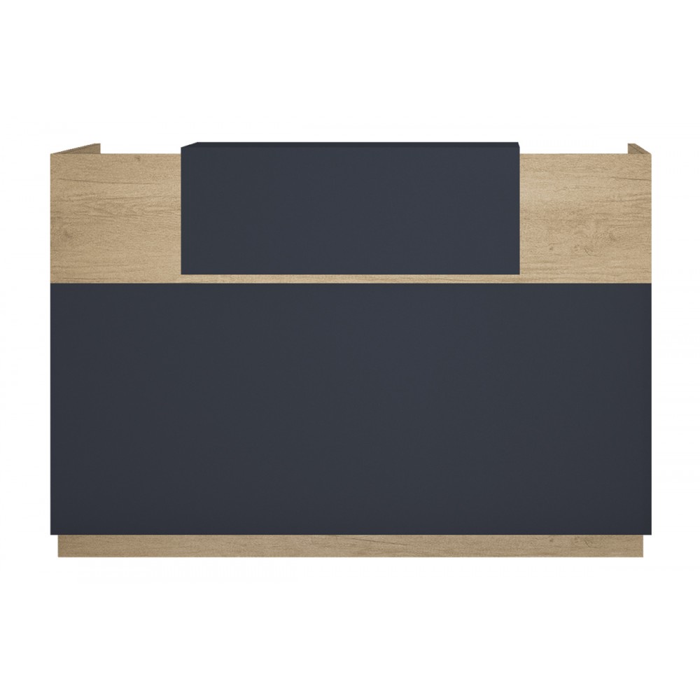 Γραφείο Reception Lotus Pakoworld Σε Χρώμα Φυσικό - Ανθρακί 180X70X110Εκ