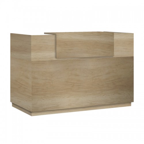 Γραφείο Reception Lotus Pakoworld Σε Χρώμα Φυσικό 180X70X110Εκ