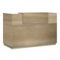Γραφείο Reception Lotus Pakoworld Σε Χρώμα Φυσικό 200X70X110Εκ