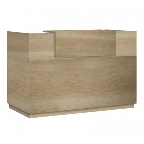 Γραφείο Reception Lotus Pakoworld Σε Χρώμα Φυσικό 200X70X110Εκ