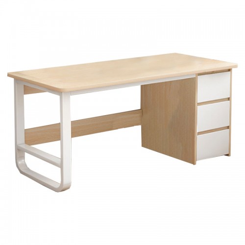 Γραφείο Salto Pakoworld Με Συρταριέρα Mdf Φυσικό-Λευκό 120X48X74Εκ