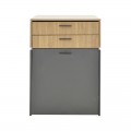 Τουαλέτα Κρεβατοκάμαρας Sonlen Pakoworld Ανθρακί-Sonoma 60X45X130Εκ