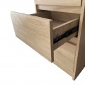 Γραφείο Με Βιβλιοθήκη Cliner Pakoworld Sonoma 140X50X180Εκ
