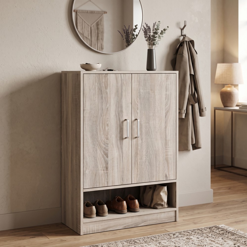 Παπουτσοθήκη Ντουλάπι Lemba Pakoworld Sonoma 80X33X120Εκ